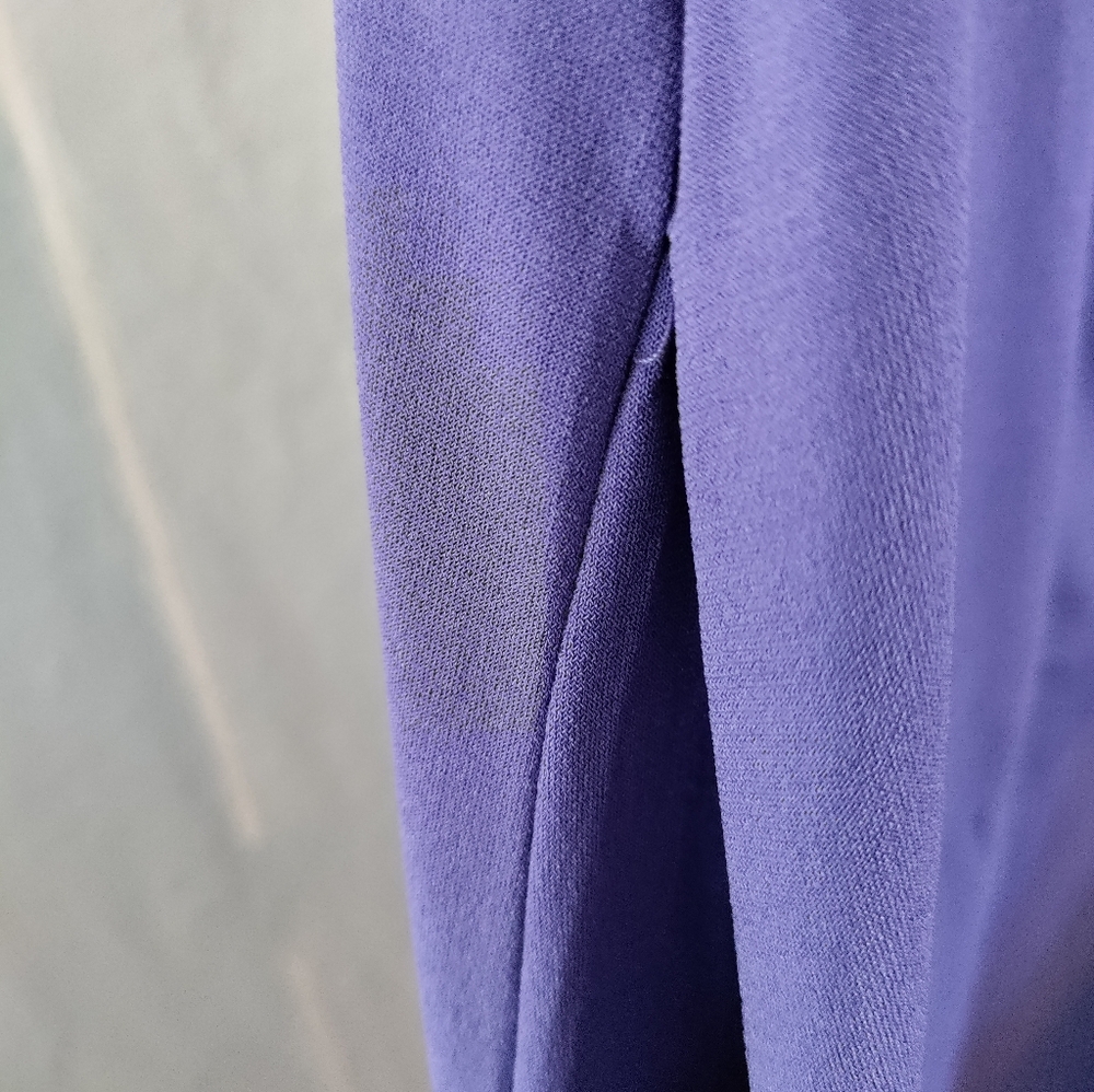 IMAN Global Resort Duster Vest Purple Pockets Side Slit Sm XS NWT. - Picture 8 of 12